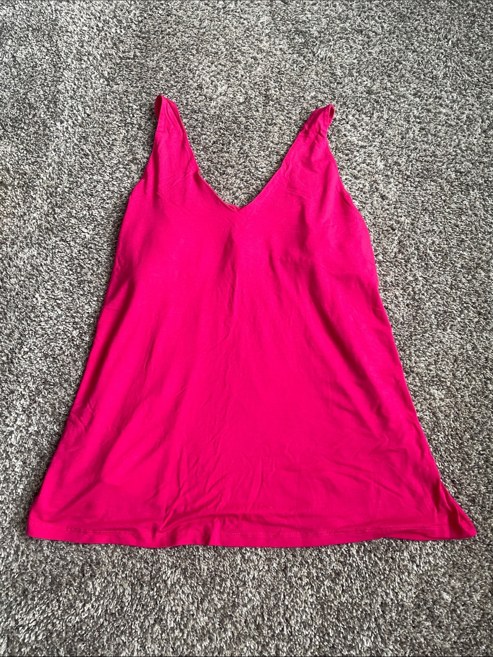 Soma Bright Pink V-Neck Sleeveless Sleep Tank